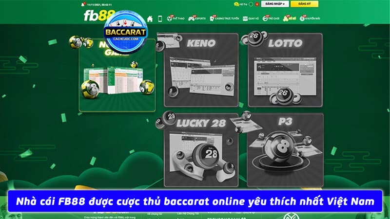 Nhà cái FB88 được cược thủ baccarat online yêu thích nhất Việt Nam